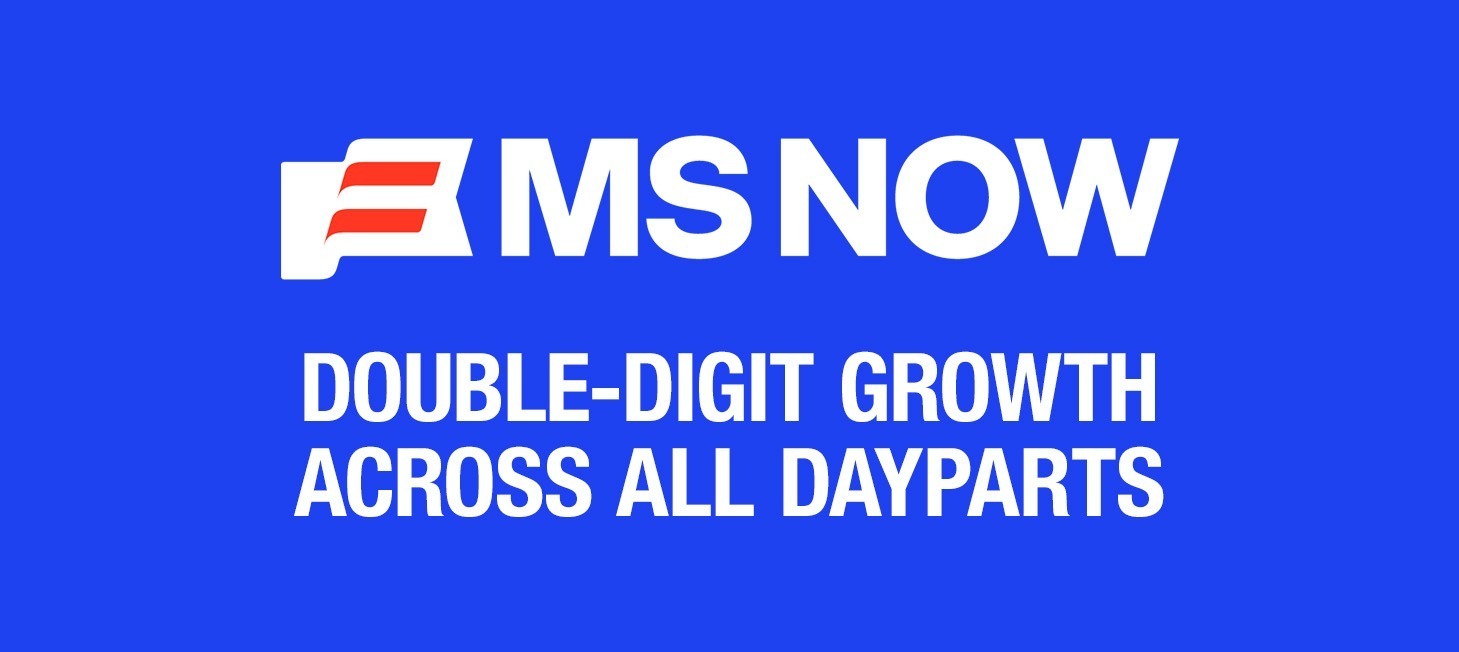 MS NOW Double-Digit Growth Across All Dayparts