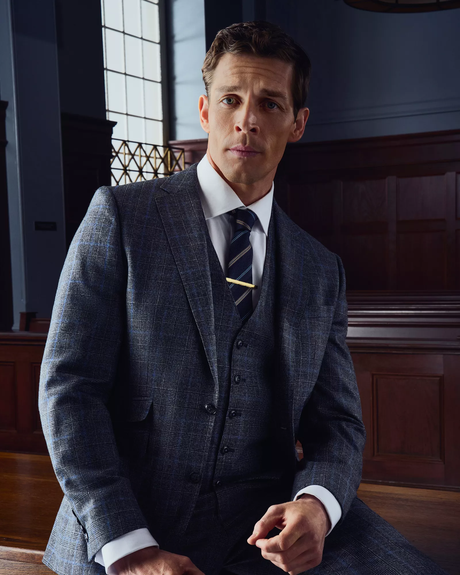 THE RAINMAKER -- Season 1 -- Wade Briggs as Brad Noonan in The Rainmaker. Photo Credit: Christopher Barr/USA Network © 2025 VERSANT MEDIA. All Rights Reserved 