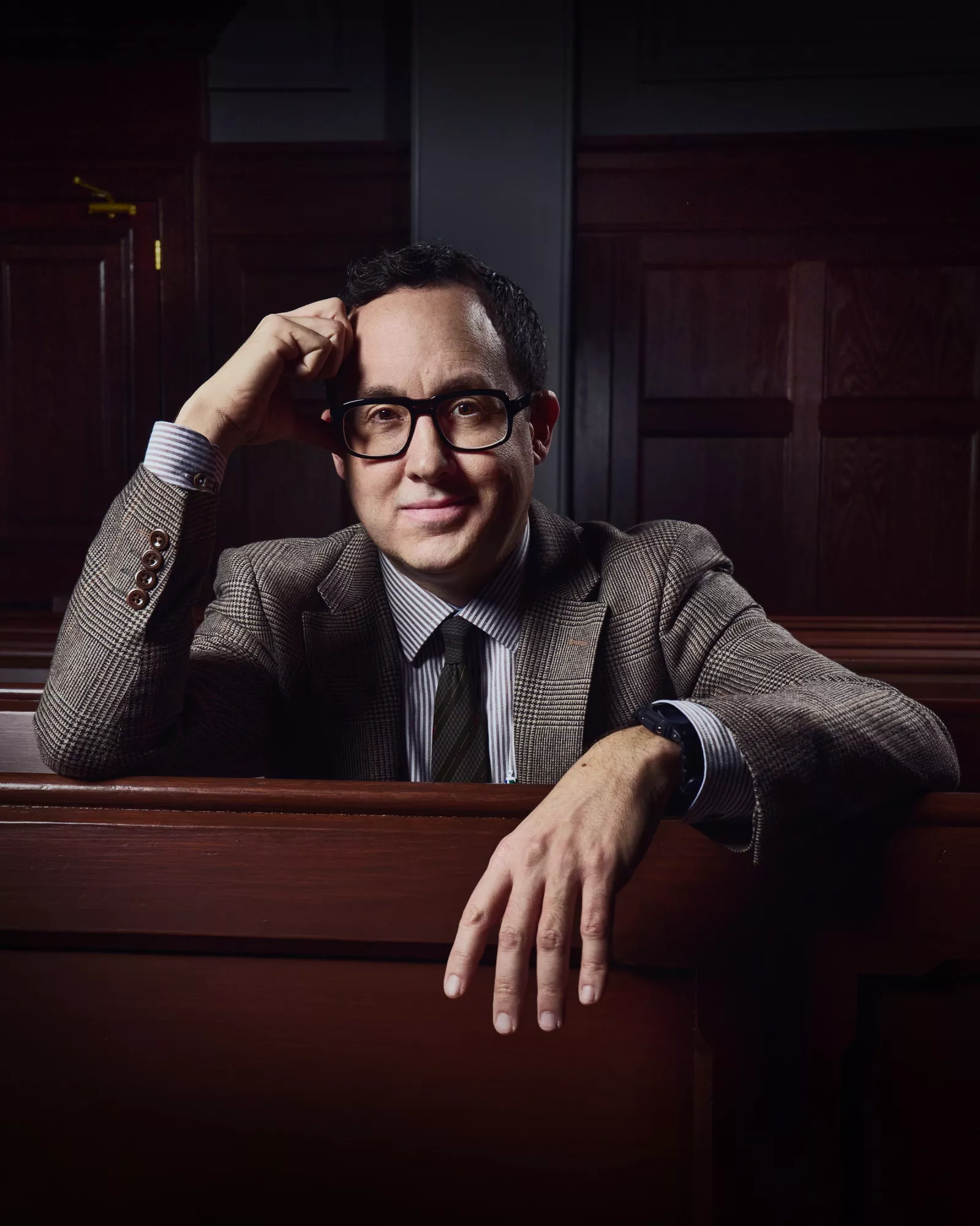 THE RAINMAKER -- Season 1 -- Pictured: PJ Byrne as Deck Shifflet in The Rainmaker. Photo Credit: Christopher Barr/USA Network © 2025 VERSANT MEDIA. All Rights Reserved