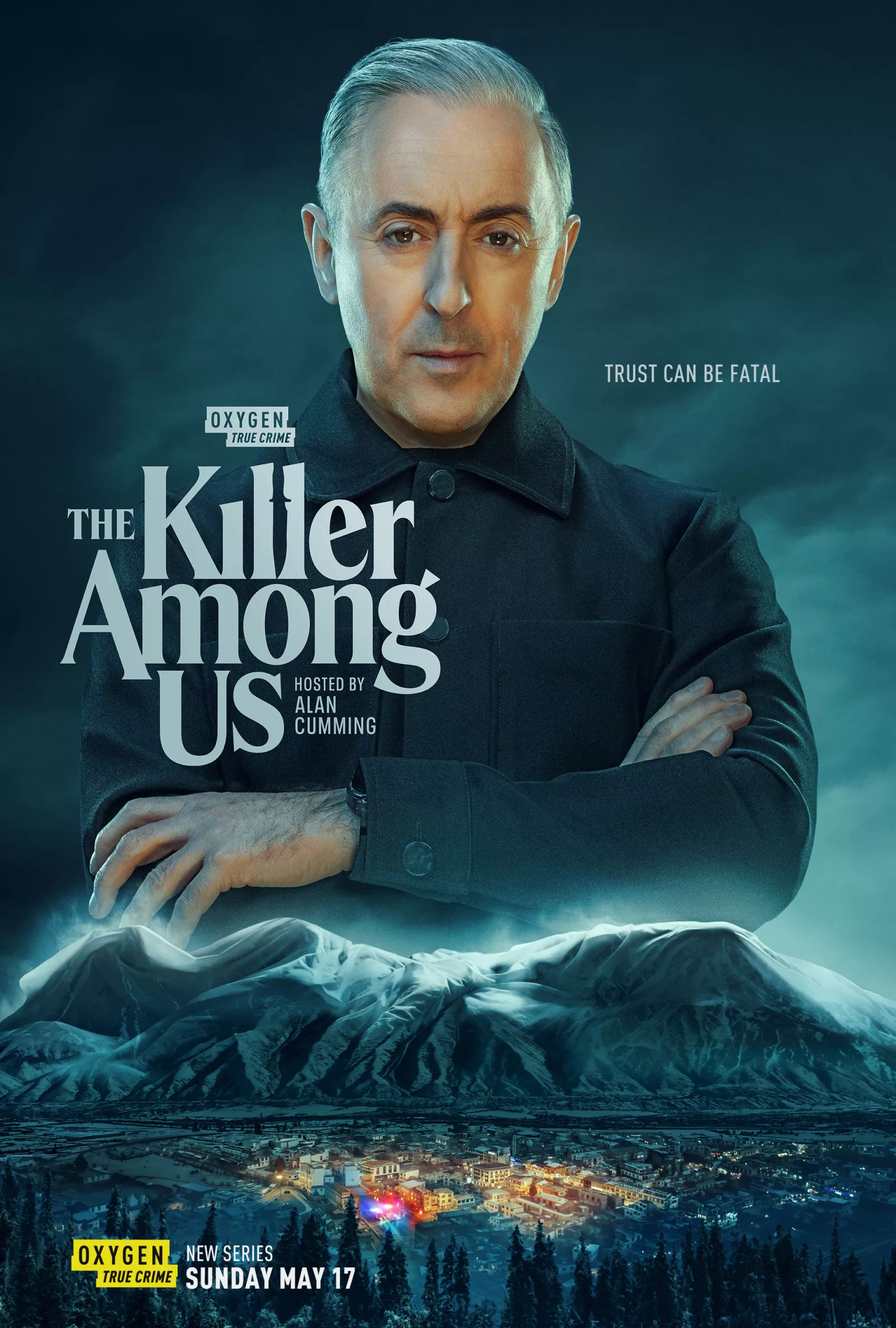 Alan Cumming stars in THE KILLER AMONG US on Oxygen True Crime. Photo Credit: Oxygen True Crime © 2026 VERSANT MEDIA. All Rights Reserved.