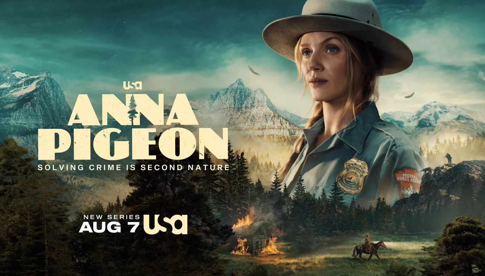 Anna Pigeon - Season 1 key art. Photo Credit: USA Network © 2026 VERSANT MEDIA. All Rights Reserved.