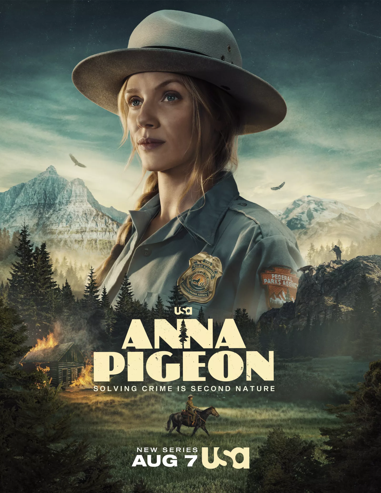 Anna Pigeon - Season 1 key art. Photo Credit: USA Network © 2026 VERSANT MEDIA. All Rights Reserved.