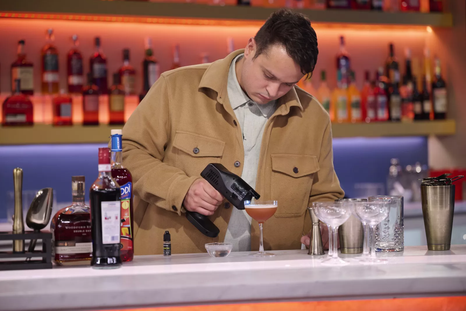Marc Rodriguez on Cocktail Wars on E! Photo Credit: Scott Gries/E! Entertainment © 2026 VERSANT MEDIA. All Rights Reserved.