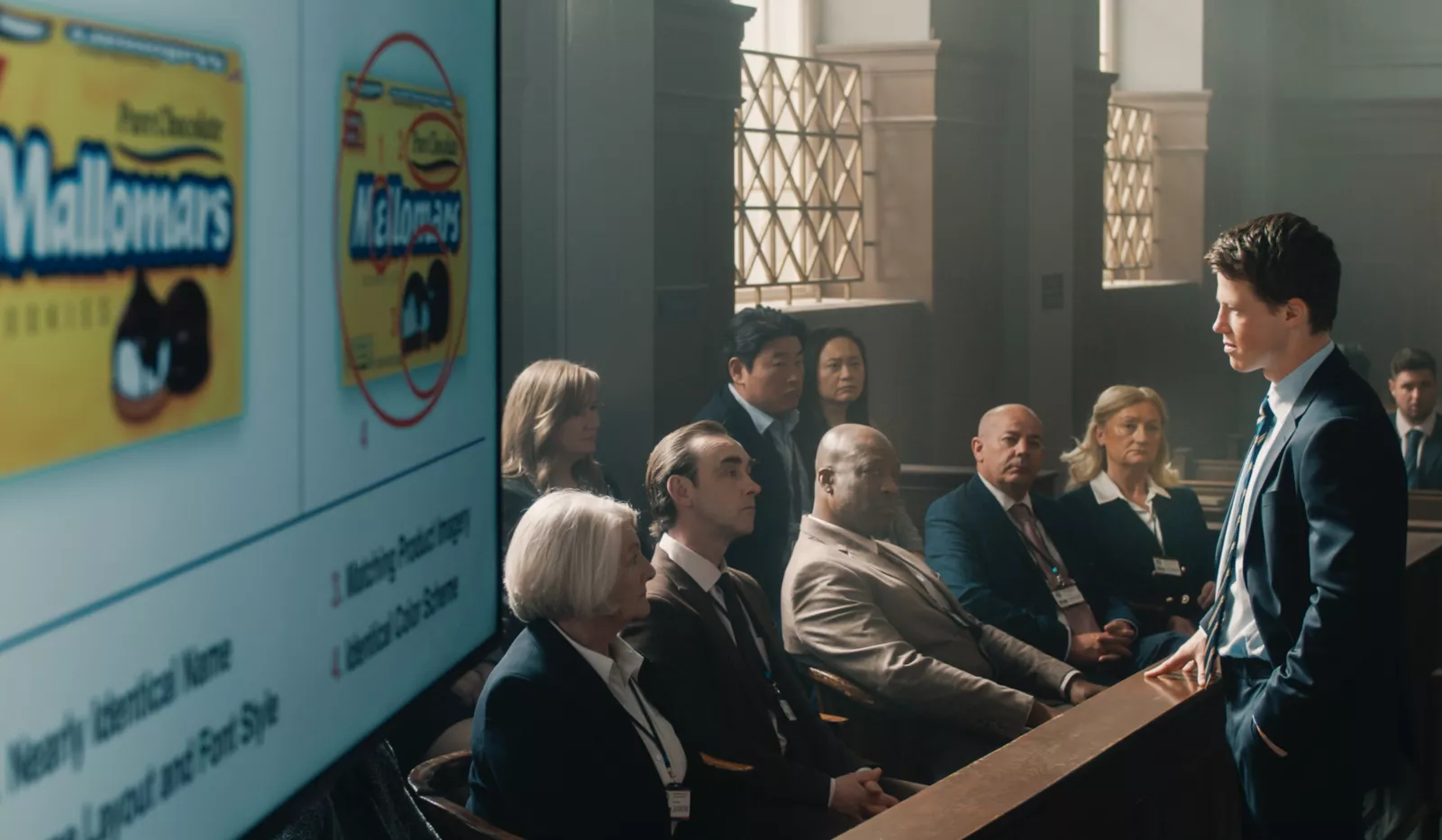 Episode #201– Milo Callaghan as Rudy Baylor in The Rainmaker on USA Network. Photo Credit: USA Network © 2026 VERSANT MEDIA. All Rights Reserved