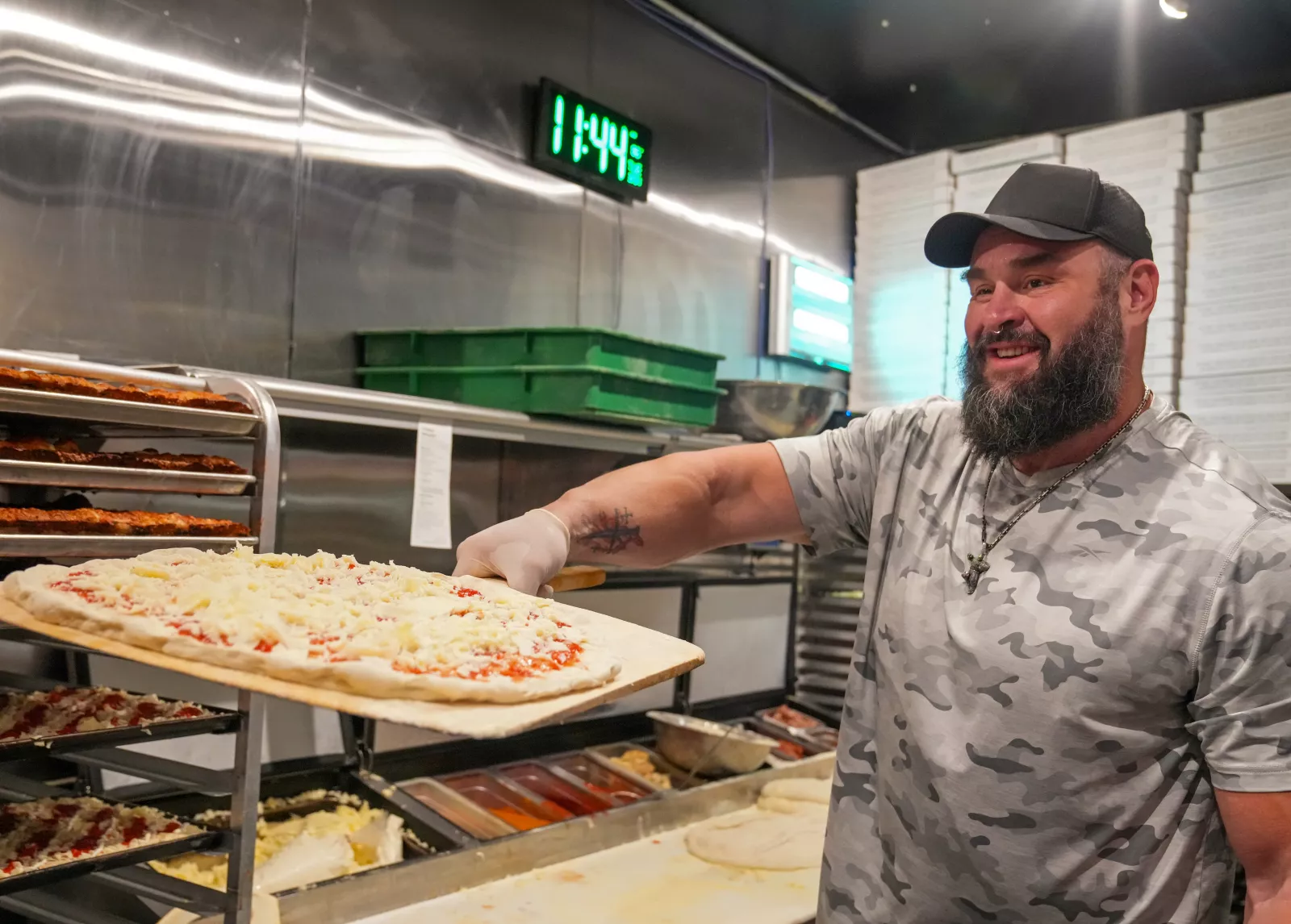 Braun Strowman visits New York City in Everything On The Menu with Braun Strowman on USA Network. Photo credit: Craig Blankenhorn/USA Network © 2026 VERSANT MEDIA. All Rights Reserved.